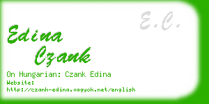 edina czank business card